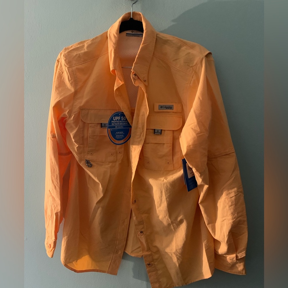 Columbia UPF50 - Omni Shade long sleeve button down shirt.  Size small